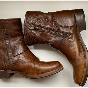 Frye Women’s Vicky Engineer Moto Ankle Boots